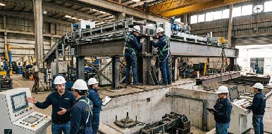 Instalación técnica de equipo de andén